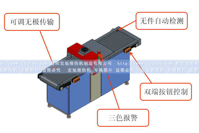 無極可調(diào)輸送帶式退磁機